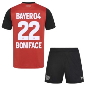Bayer 04 Leverkusen Victor Boniface 22 Domácí 2024-25 - Dětské Fotbalové Dresy (S/S)